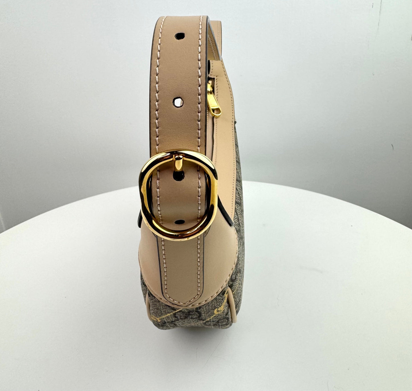 Gucci Beige Mini Ophidia Horsebit Bag