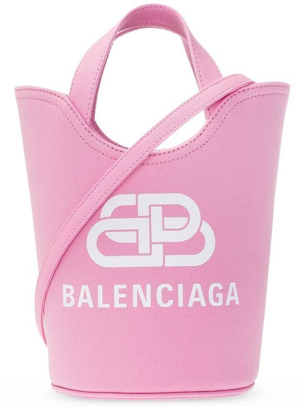 Luxury Balenciaga Trending 2025 Logo Wave Bucket Tote Bag Pink