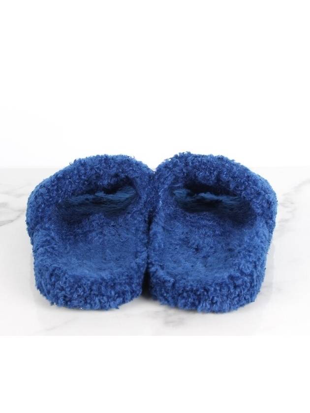 Luxury Balenciaga Trending 2025 fur slide sandals 40