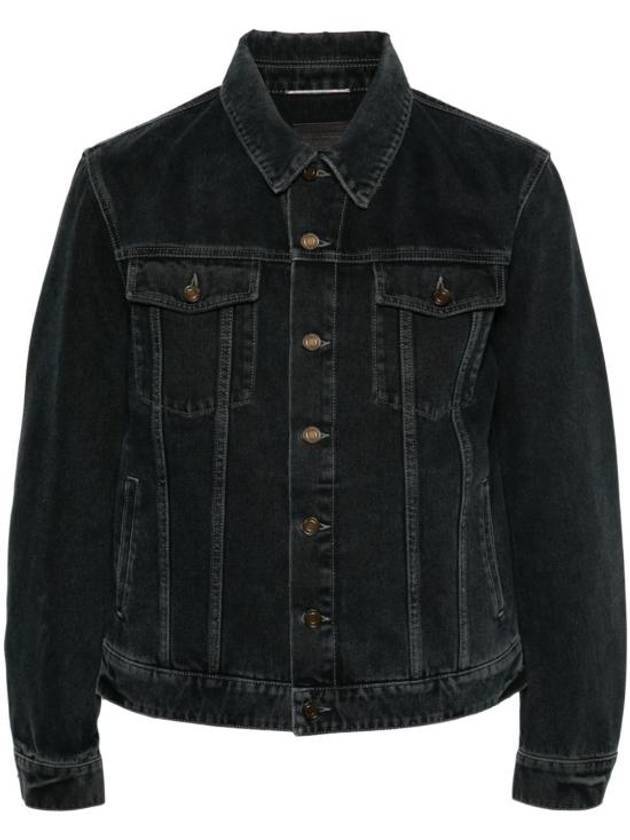 Luxury Saint Laurent Trending 2025 Pocket Denim Jacket Black