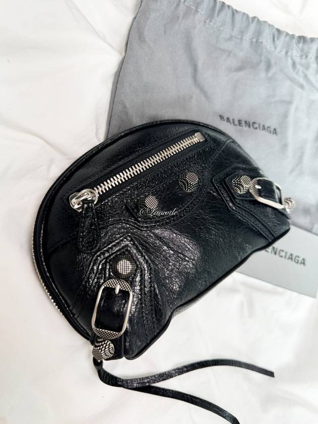 Luxury Balenciaga Trending 2025 Le Cagole Small Cosmetic Pouch Bag Black