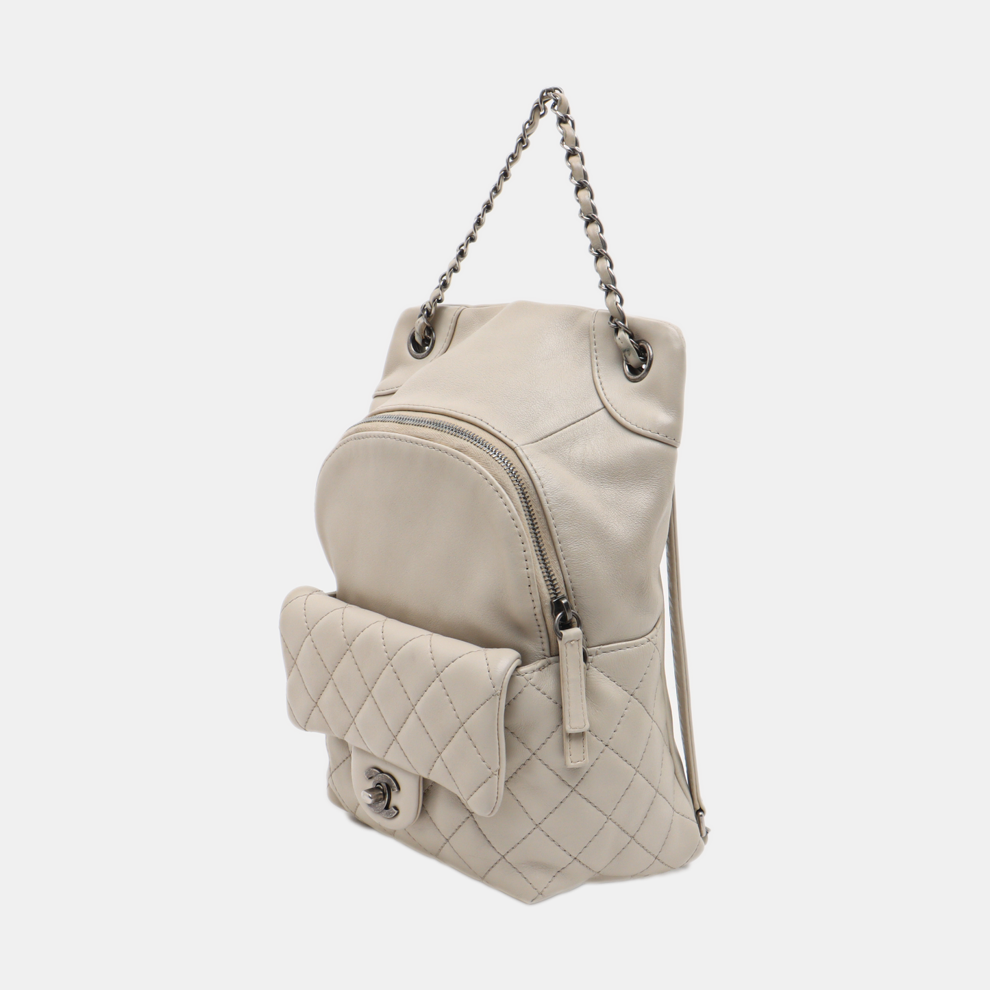 Chanel In Seoul Backpack Chalk White Calfskin Leather, 2015-2016