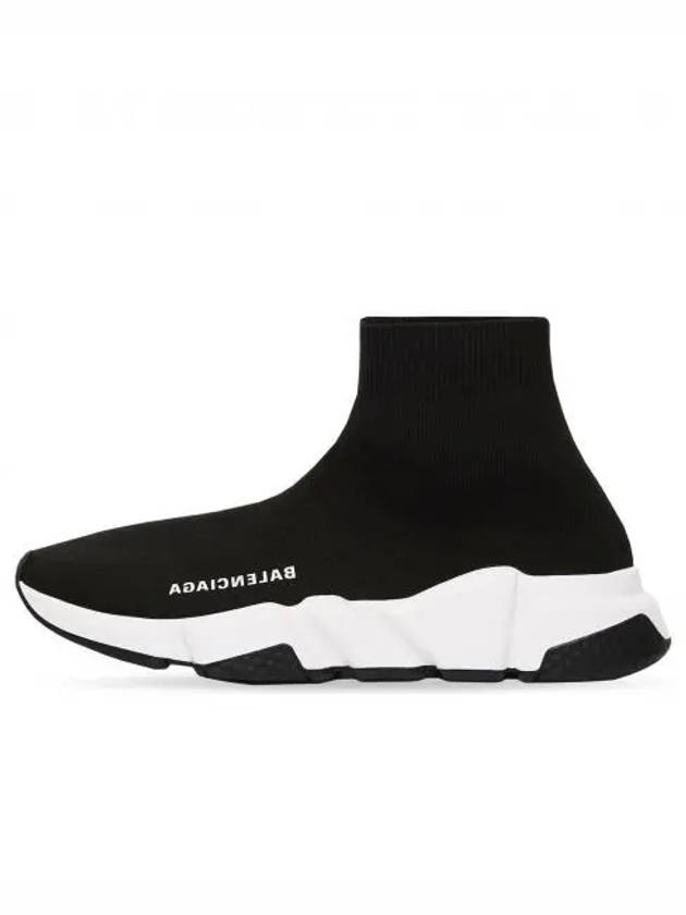 Luxury Balenciaga Trending 2025 Speed Trainer  High Top Sneakers Black White