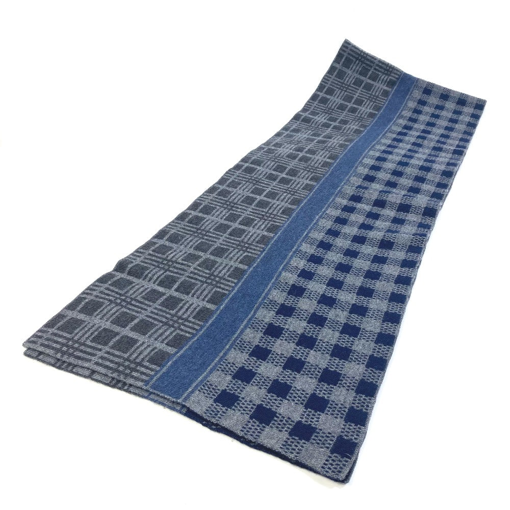 LOUIS VUITTON Scarf M74955 wool gray Escharp tartan check mens