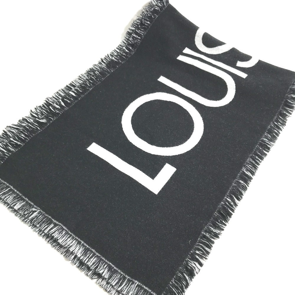 LOUIS VUITTON Scarf M71580 Wool / cashmere black Escharp Team Louis mens