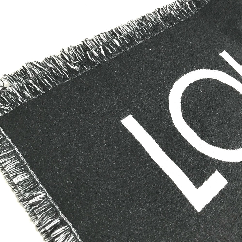 LOUIS VUITTON Scarf M71580 Wool / cashmere black Escharp Team Louis mens