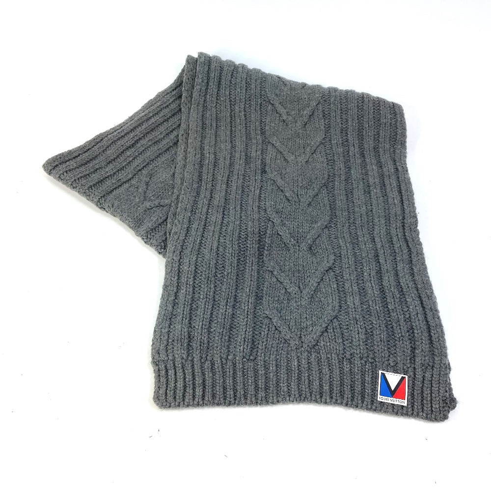 LOUIS VUITTON Scarf M75369 wool gray Echarpe Climber V Women