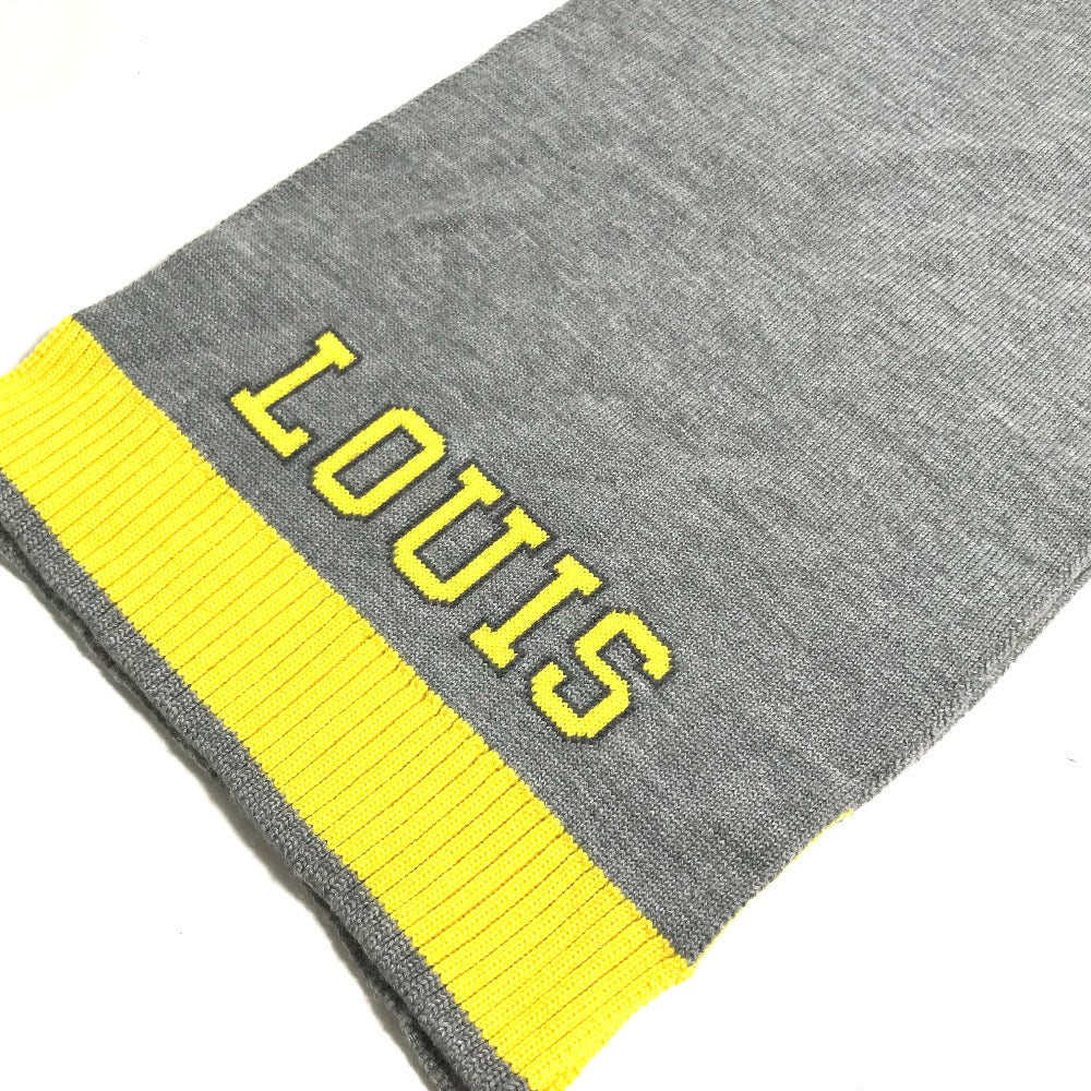 LOUIS VUITTON Scarf M71230 wool yellow Esharup Louis mens