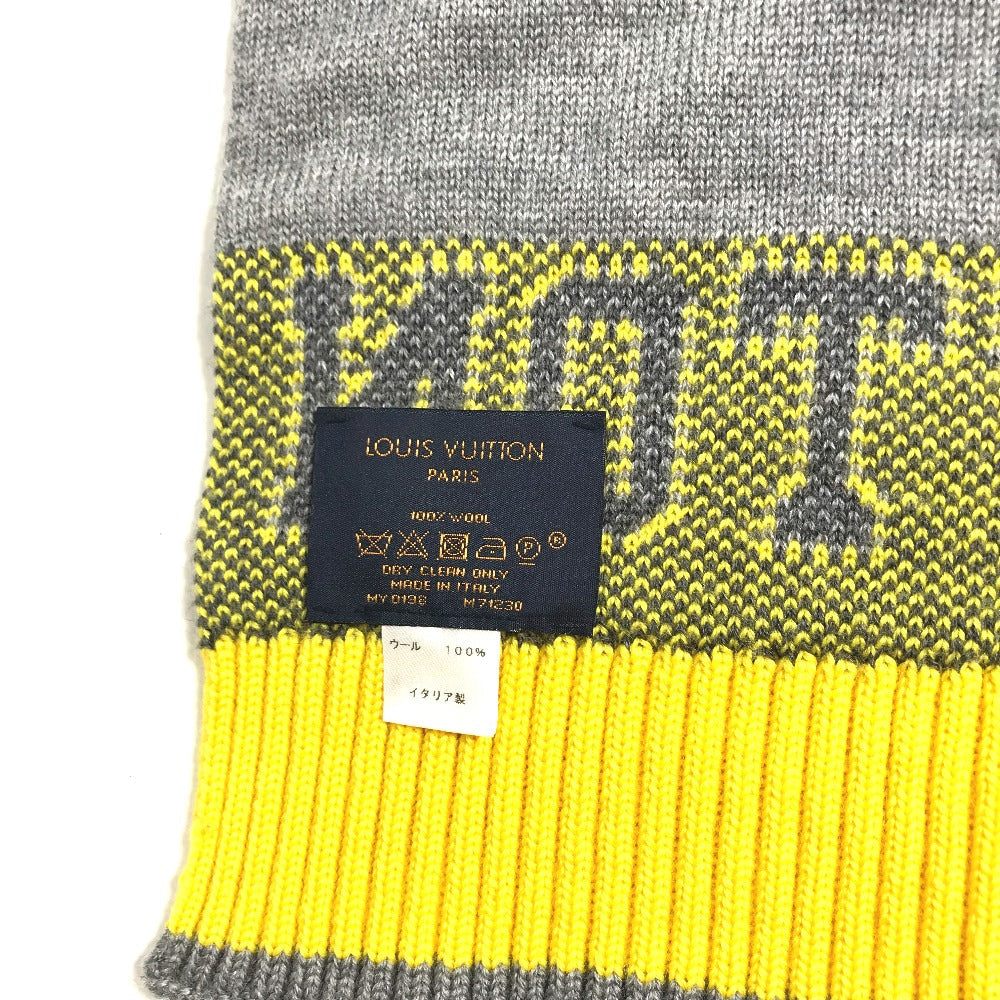 LOUIS VUITTON Scarf M71230 wool yellow Esharup Louis mens