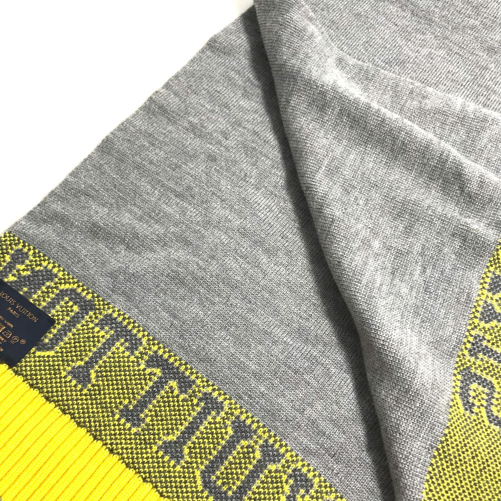 LOUIS VUITTON Scarf M71230 wool yellow Esharup Louis mens