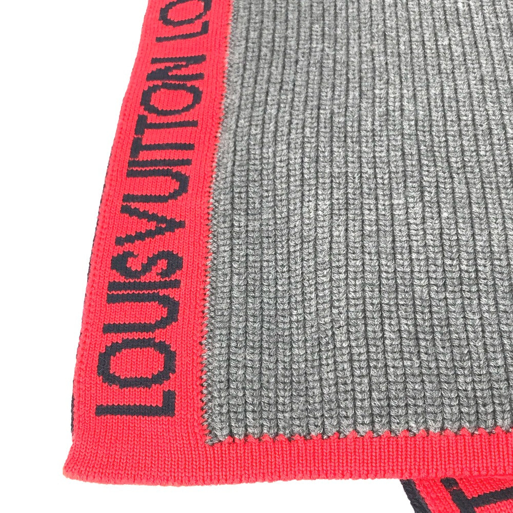 LOUIS VUITTON Scarf M71255 wool gray Escharp LV Generation mens