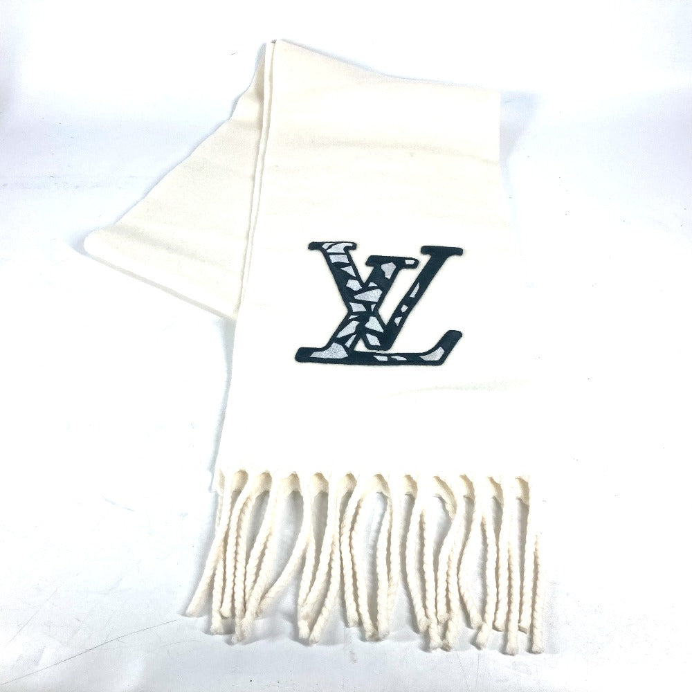 LOUIS VUITTON Scarf M79377 wool white LV SKI Scarf - LV Ice mens(Unisex) RX3273