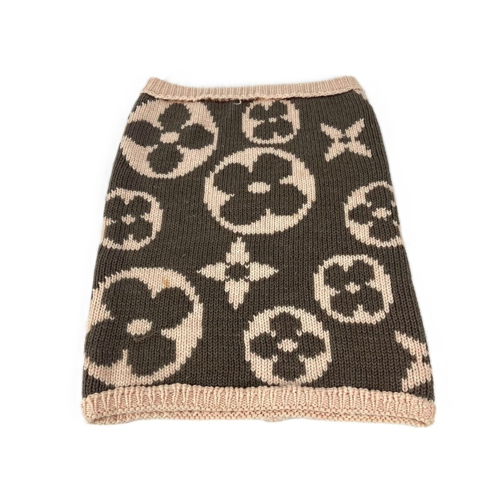 LOUIS VUITTON Scarf wool Pink type Monogrammed snood Women