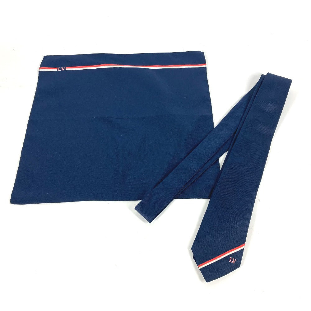LOUIS VUITTON handkerchief M70220 Silk, Cotton Navy Accessories Pochette LV Ruban mens