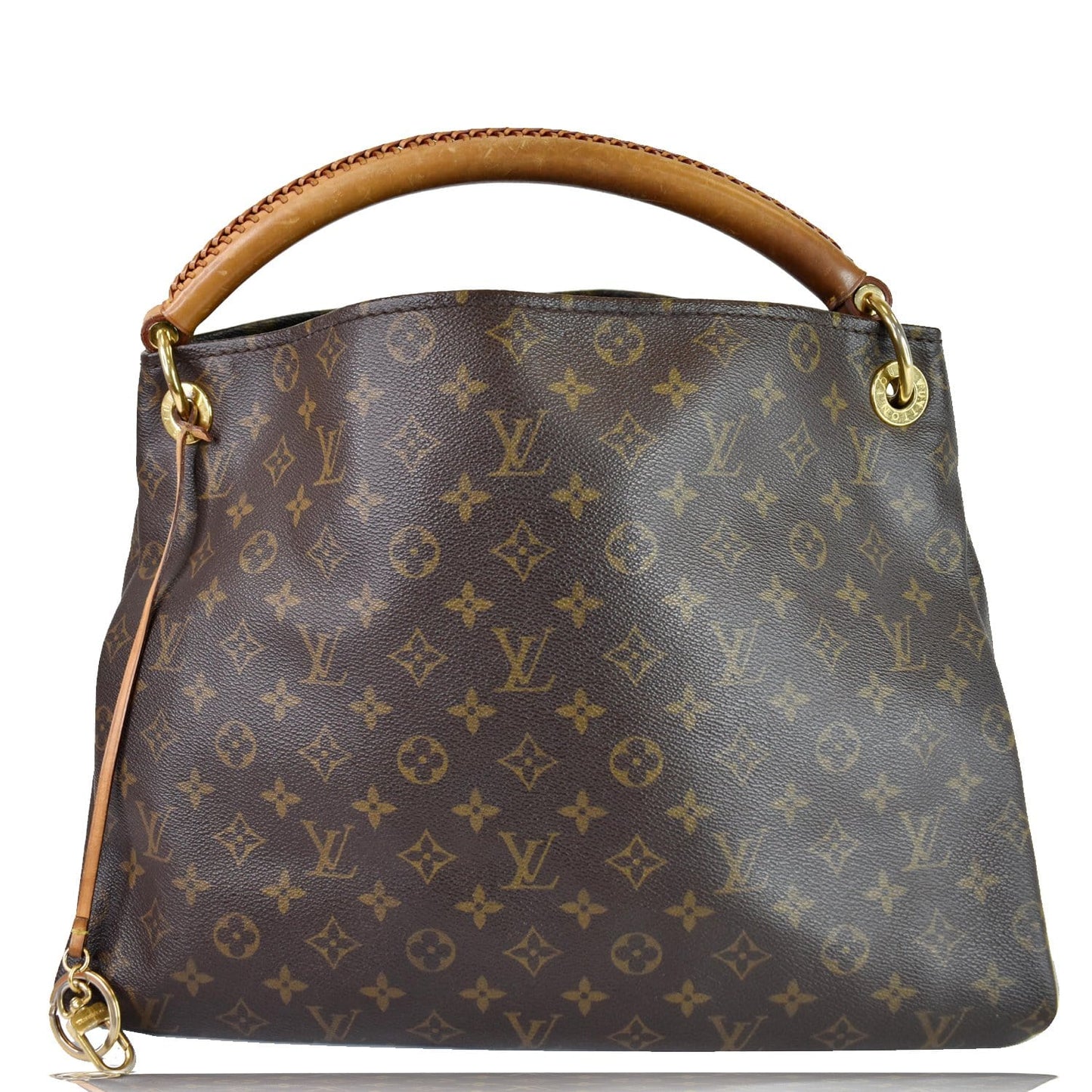 LOUIS VUITTON Artsy MM Monogram Canvas Shoulder Bag Brown