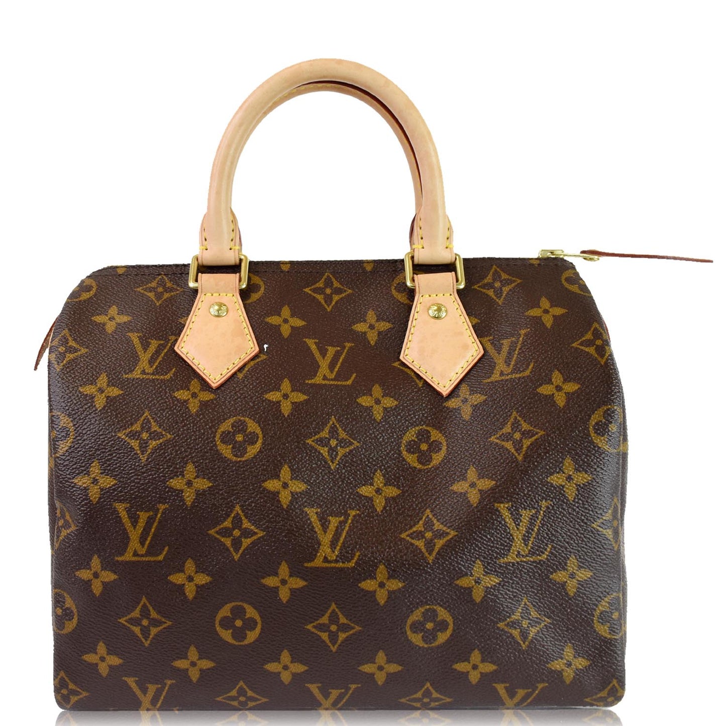 LOUIS VUITTON Speedy 25 Monogram Canvas Shoulder Bag Brown