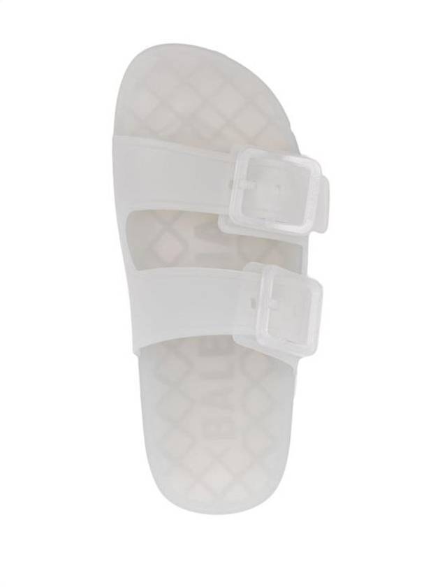Luxury Balenciaga Trending 2025 Mallorca Clear Rubber Slippers White