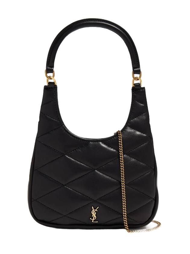 Luxury Saint Laurent Trending 2025 Sade Lambskin Shoulder Bag Black