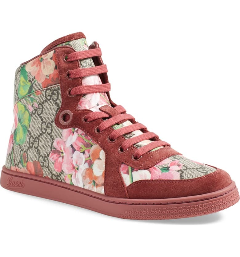GUCCI 'CODA BLOOM' HIGH TOP SNEAKER