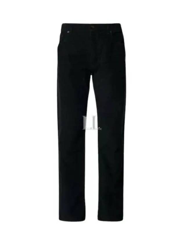 Luxury Saint Laurent Trending 2025 Corduroy Straight Leg Jeans Black