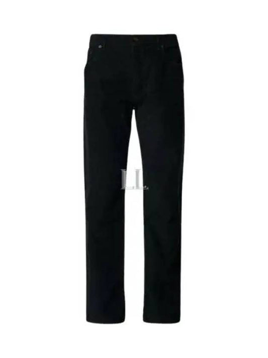 Luxury Saint Laurent Trending 2025 Corduroy Straight Leg Jeans Black