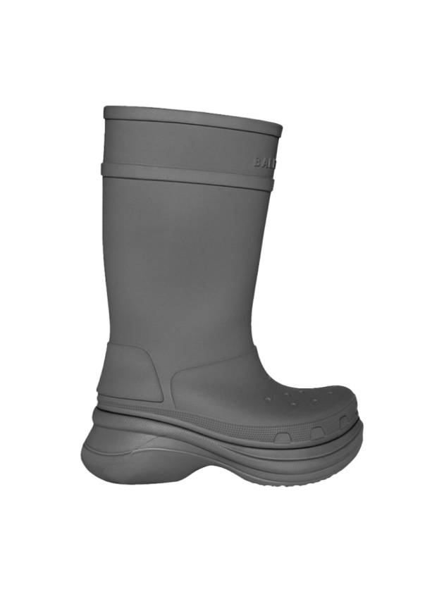 Luxury Balenciaga Trending 2025 42 BB x Crocs Men s Clog Logo Rubber Boots Gray