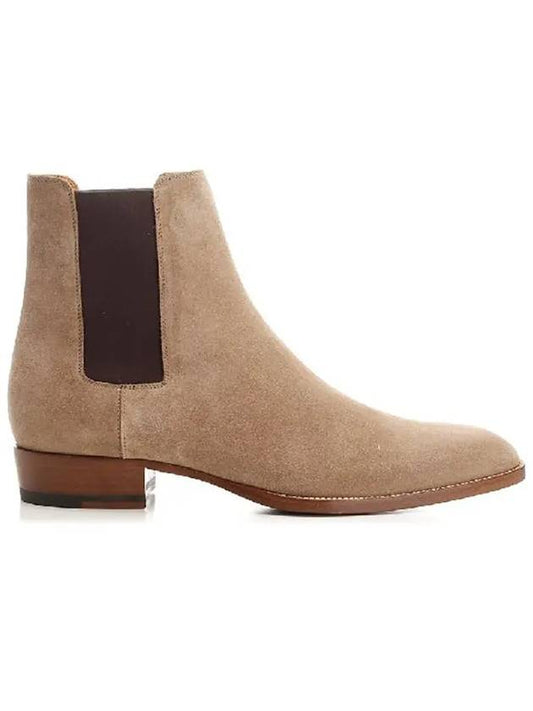 Luxury Saint Laurent Trending 2025 Suede Classic Wyatt Chelsea Boots Brown