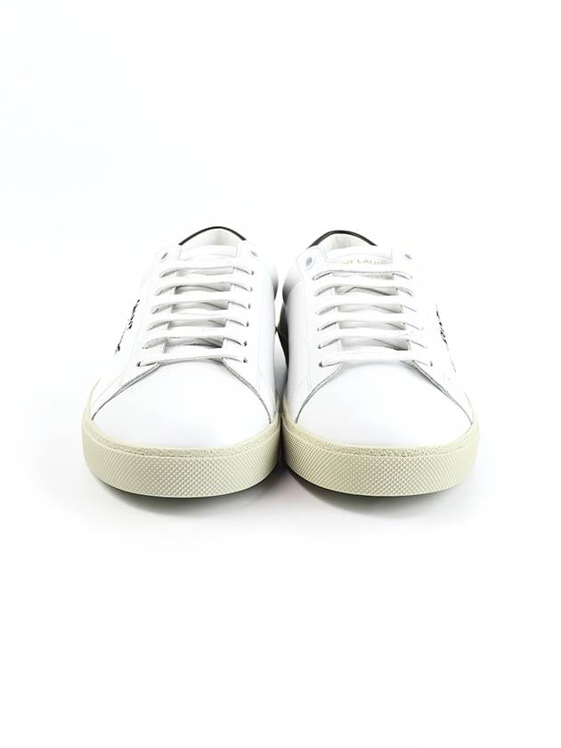 Luxury Saint Laurent Trending 2025 Court Classic SL06 Black Tab Low Top Sneakers White