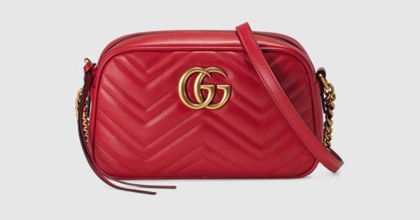 GUCCI GG MARMONT SMALL MATELASSÉ SHOULDER BAG
