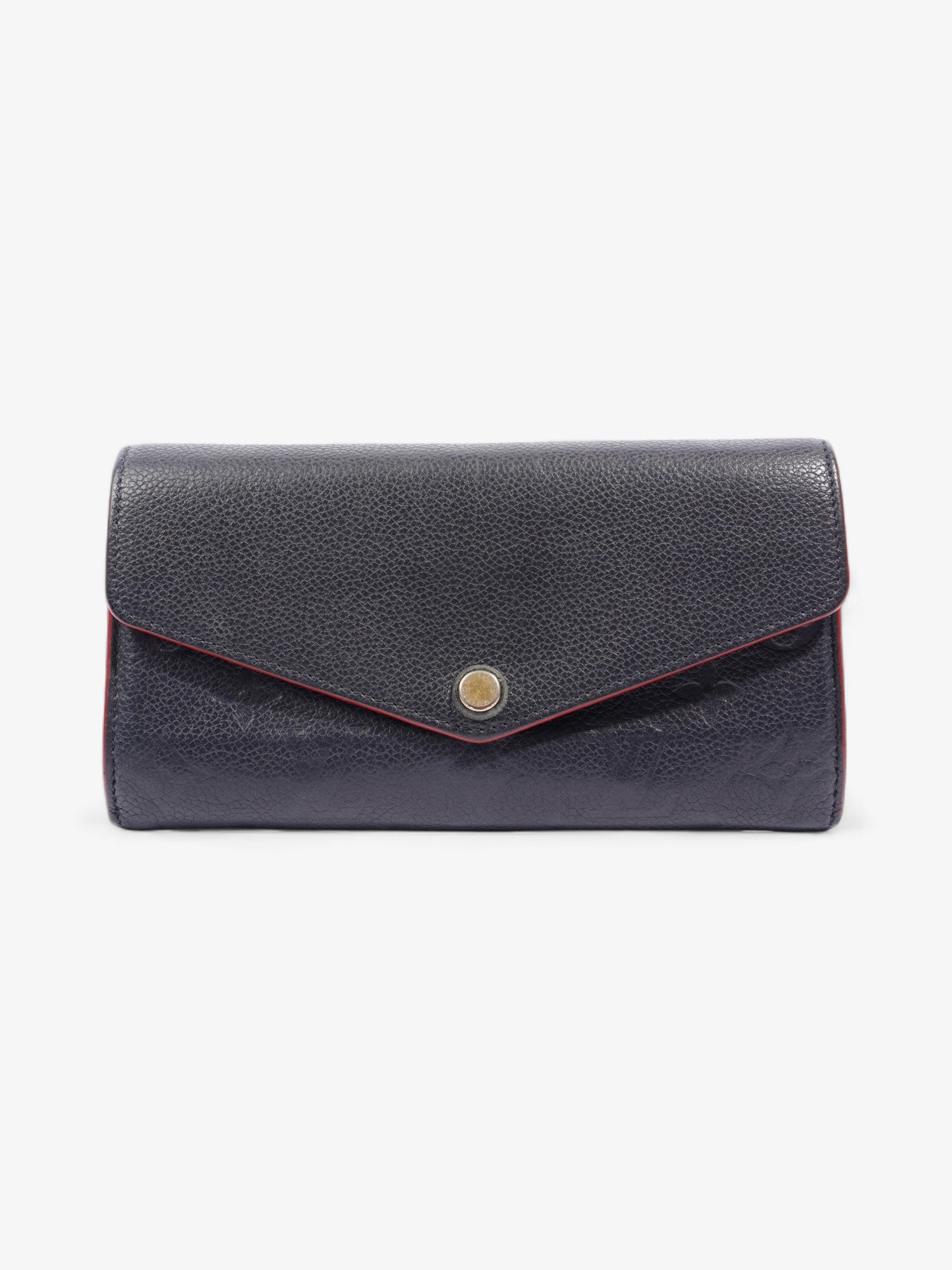 Louis Vuitton Sarah Wallet Marine Empreinte Leather