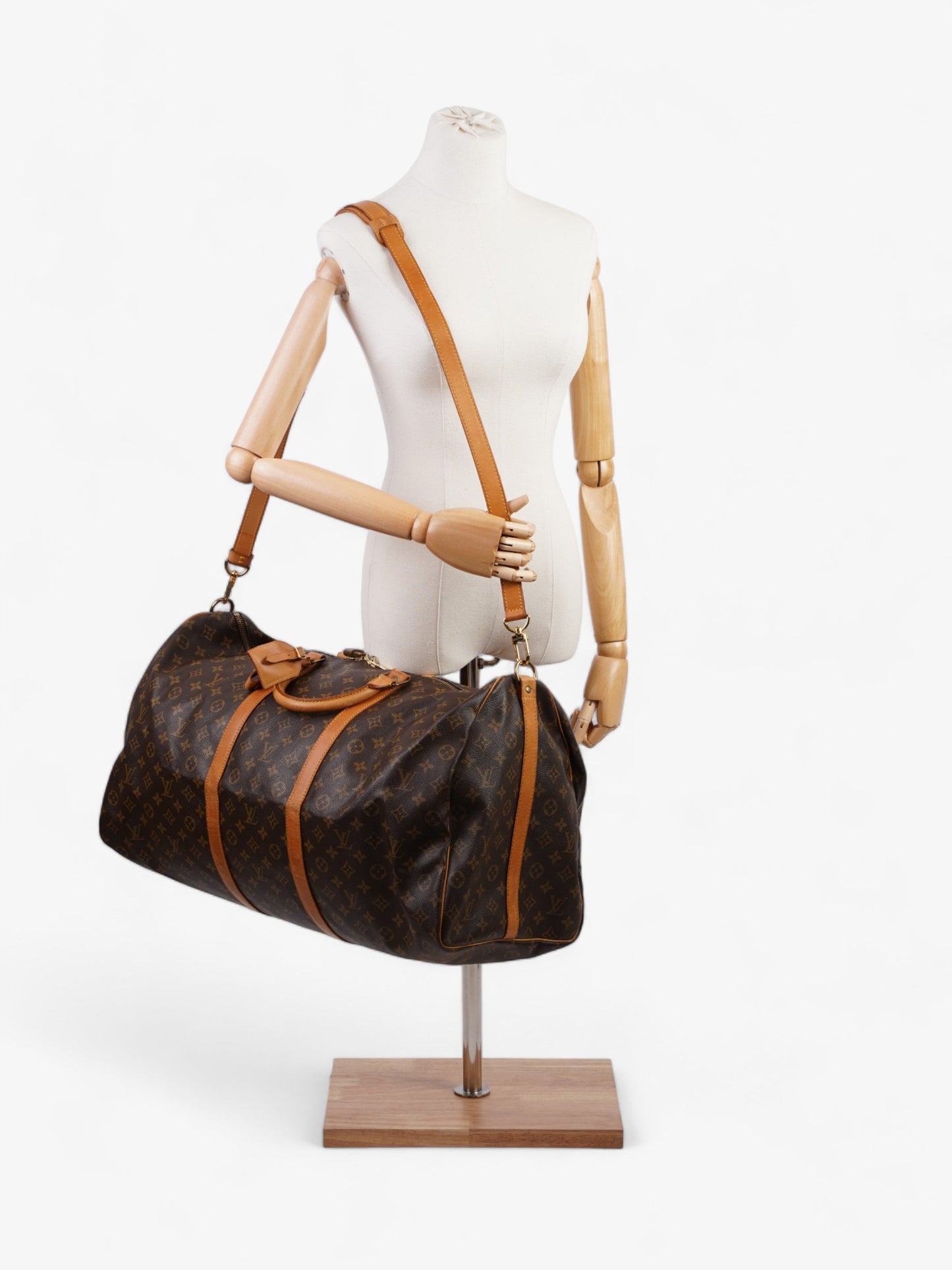 Louis Vuitton Keepall Bandouliere Monogram Coated Canvas 60