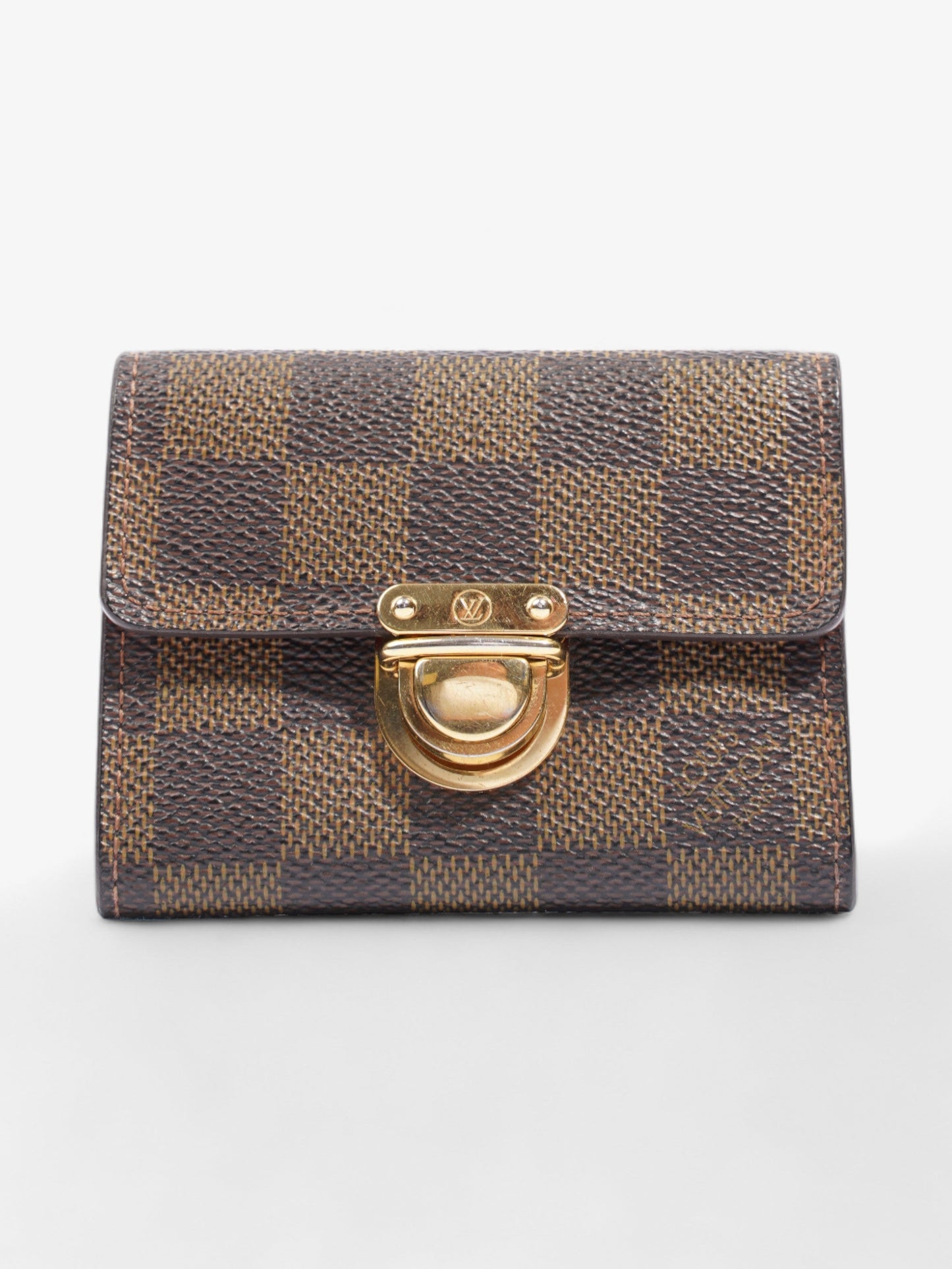 Louis Vuitton Coin Purse Damier Ebene Coated Canvas