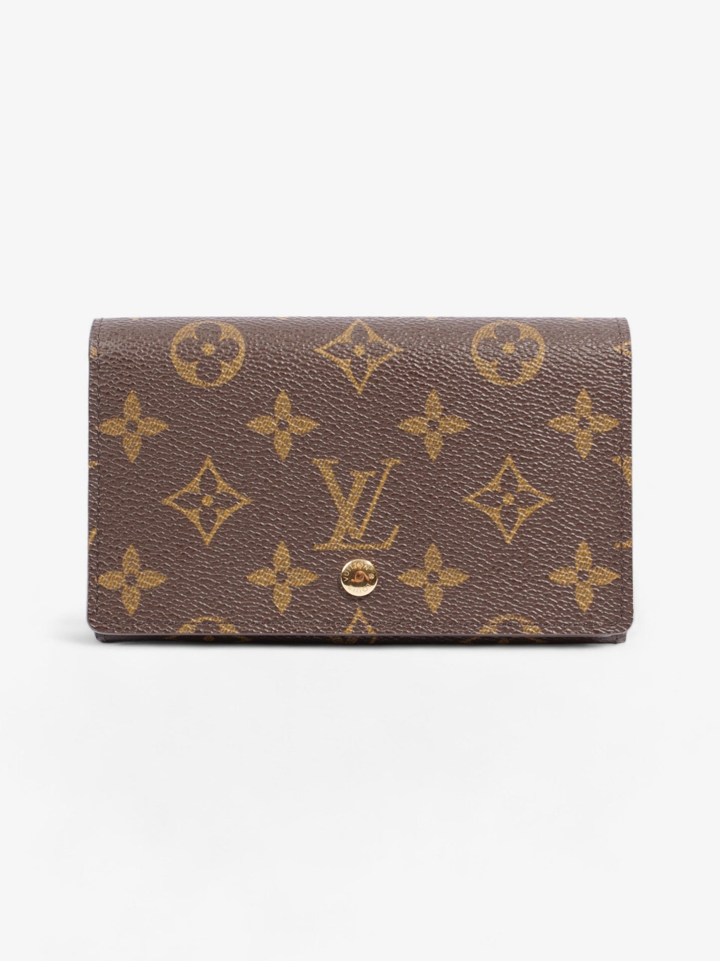Louis Vuitton Porte Monnaie Tresor Monogram Coated Canvas