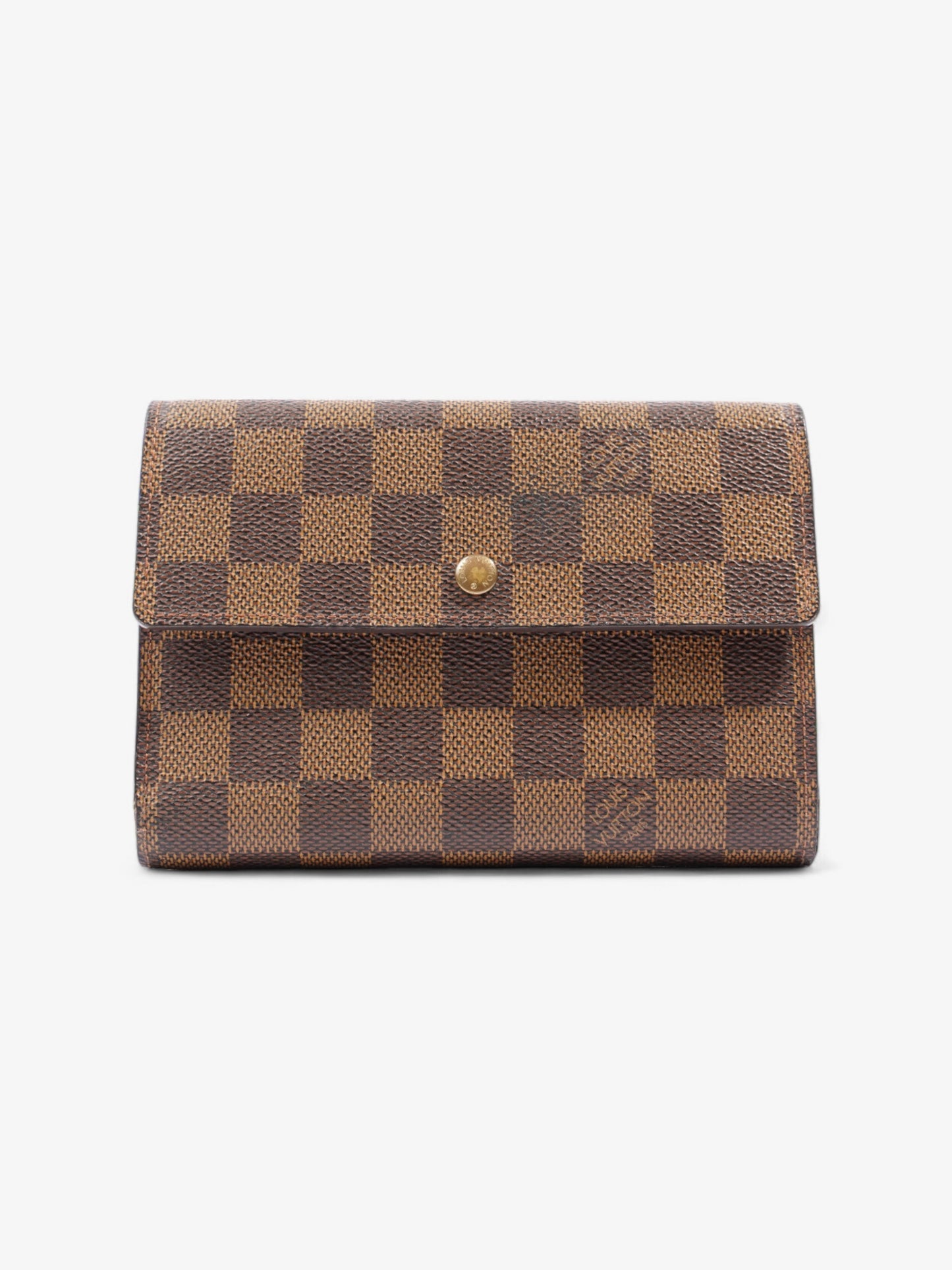 Louis Vuitton Porte Tresor Etui Papier Damier Ebene Coated Canvas