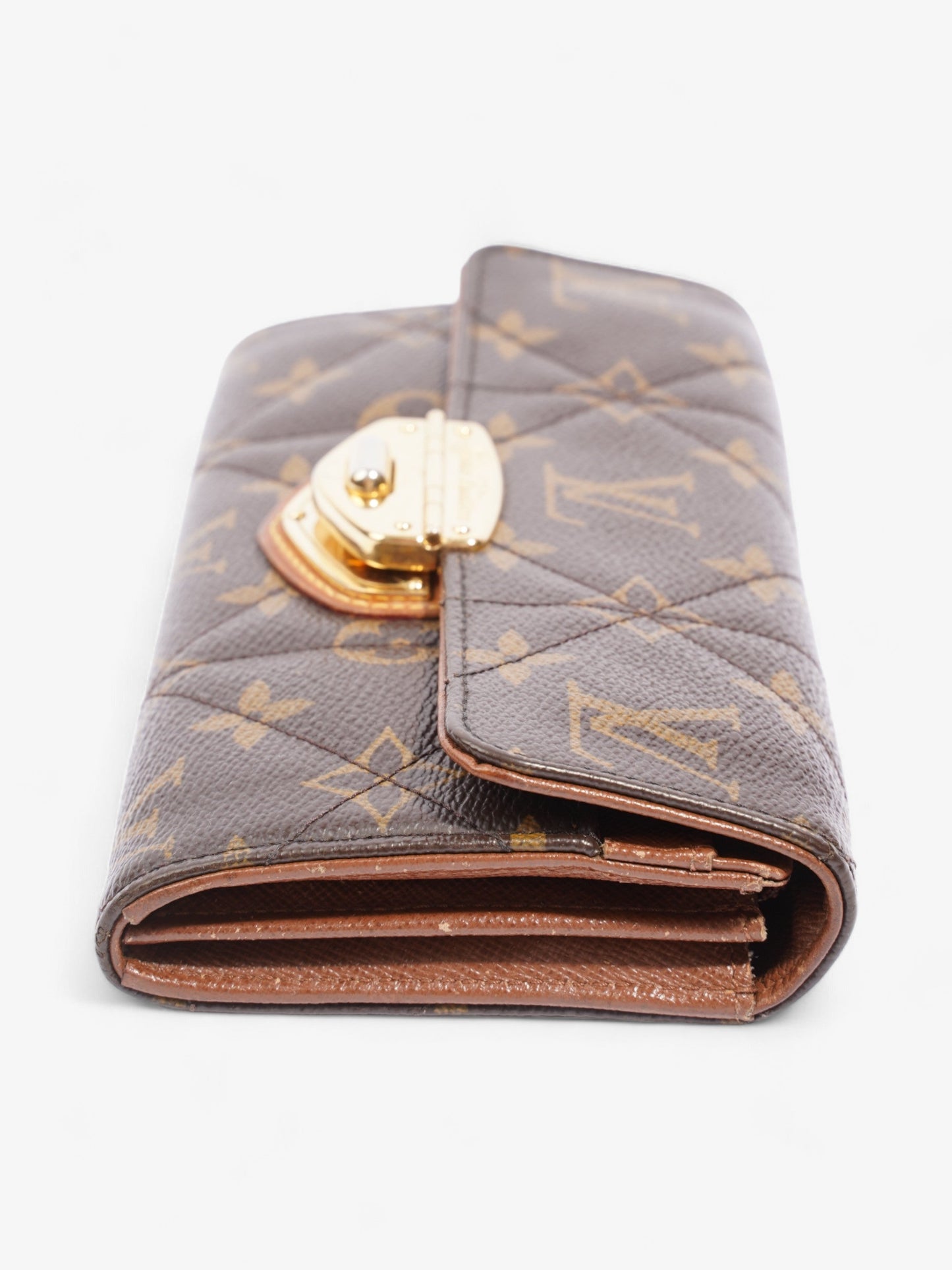 Louis Vuitton Portefeuille Sarah Long Wallet Monogram Coated Canvas