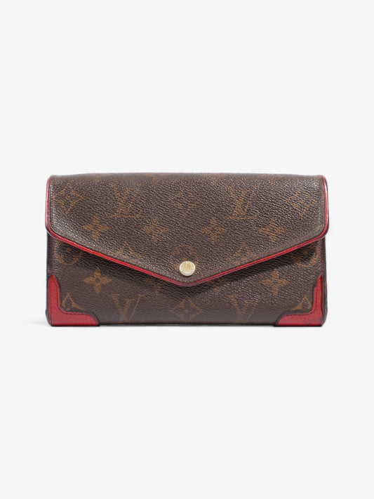 Louis Vuitton Portefeiulle Retiro French Wallet Monogram / Red Coated Canvas