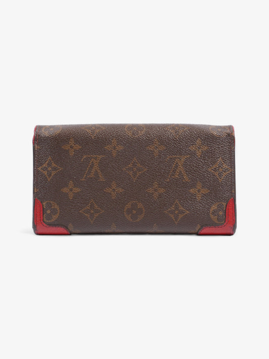 Louis Vuitton Portefeiulle Retiro French Wallet Monogram / Red Coated Canvas