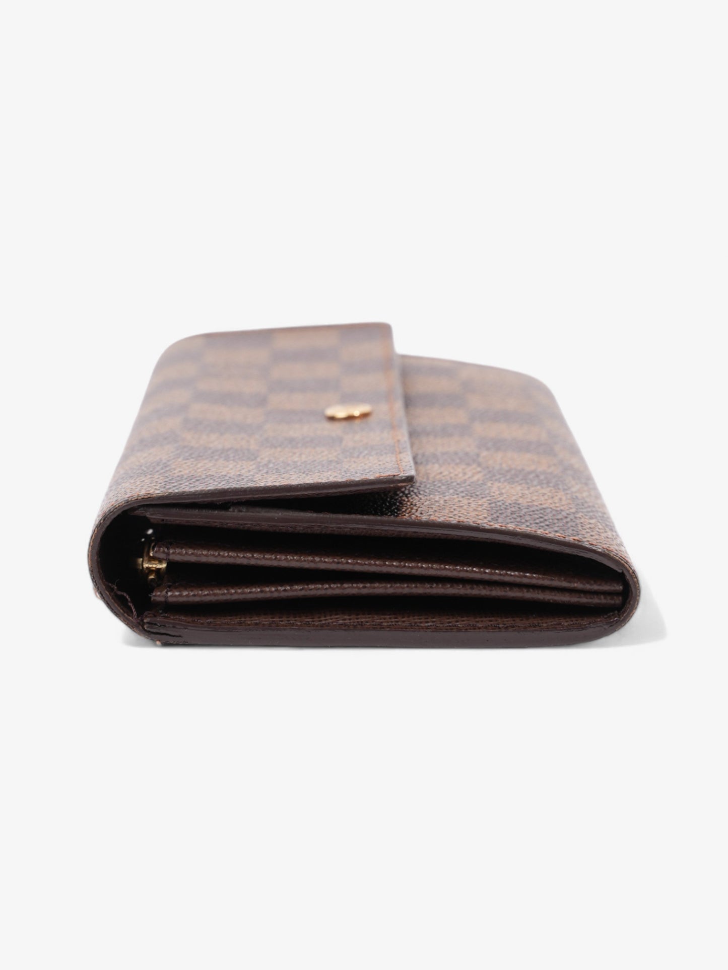 Louis Vuitton Portefeuille International Wallet Damier Ebene Coated Canvas