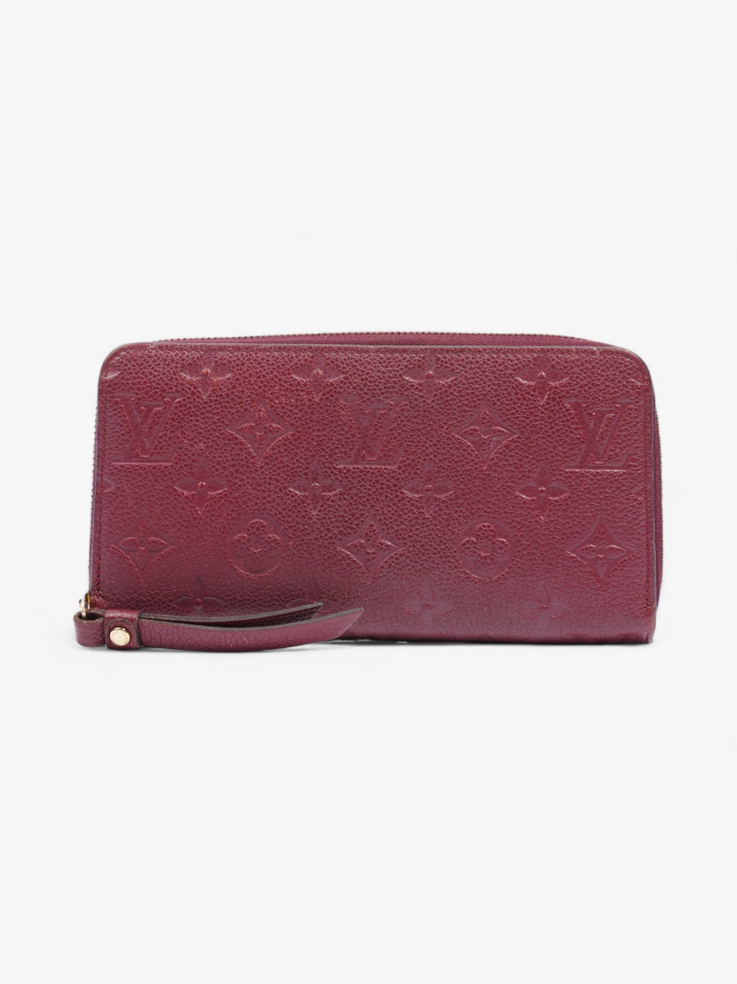 Louis Vuitton Zippy Wallet Maroon  Empreinte Leather