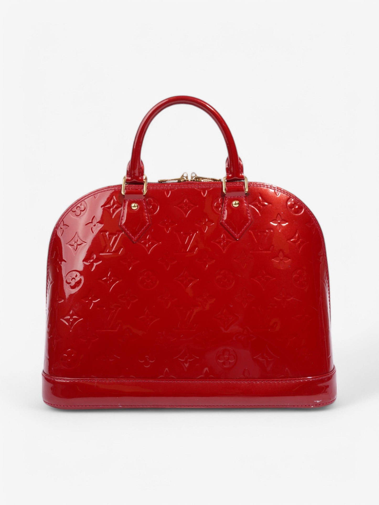 Louis Vuitton Alma Red Vernis Leather PM