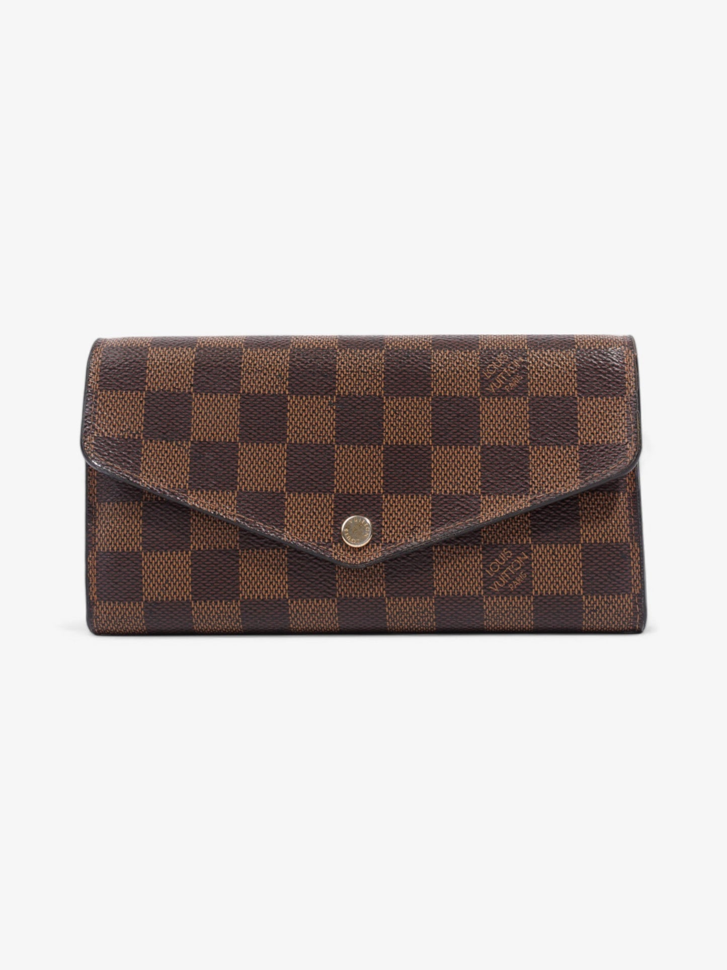 Louis Vuitton Sarah Wallet Damier Ebene Coated Canvas