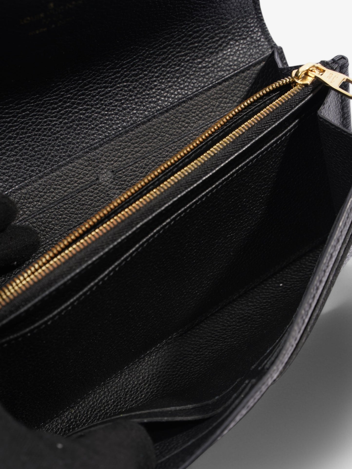 Louis Vuitton Sarah Wallet Black Empreinte Leather