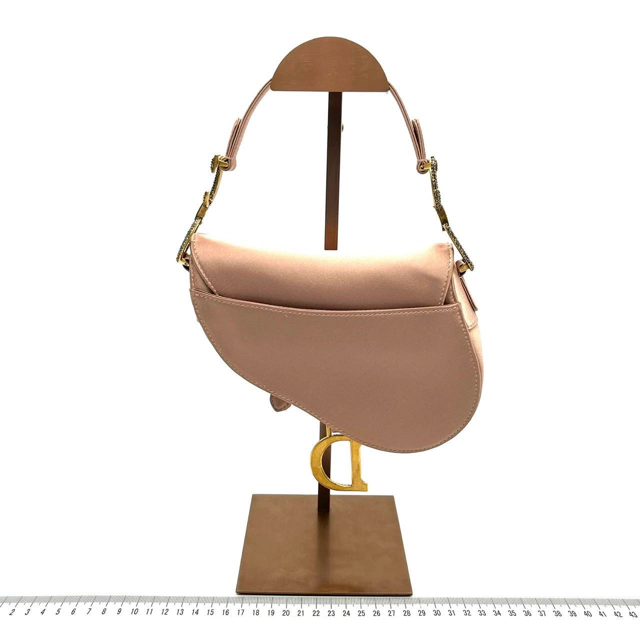Dior Saddle 2019 Mini Silk Pink with Crystal Embedded Buckles