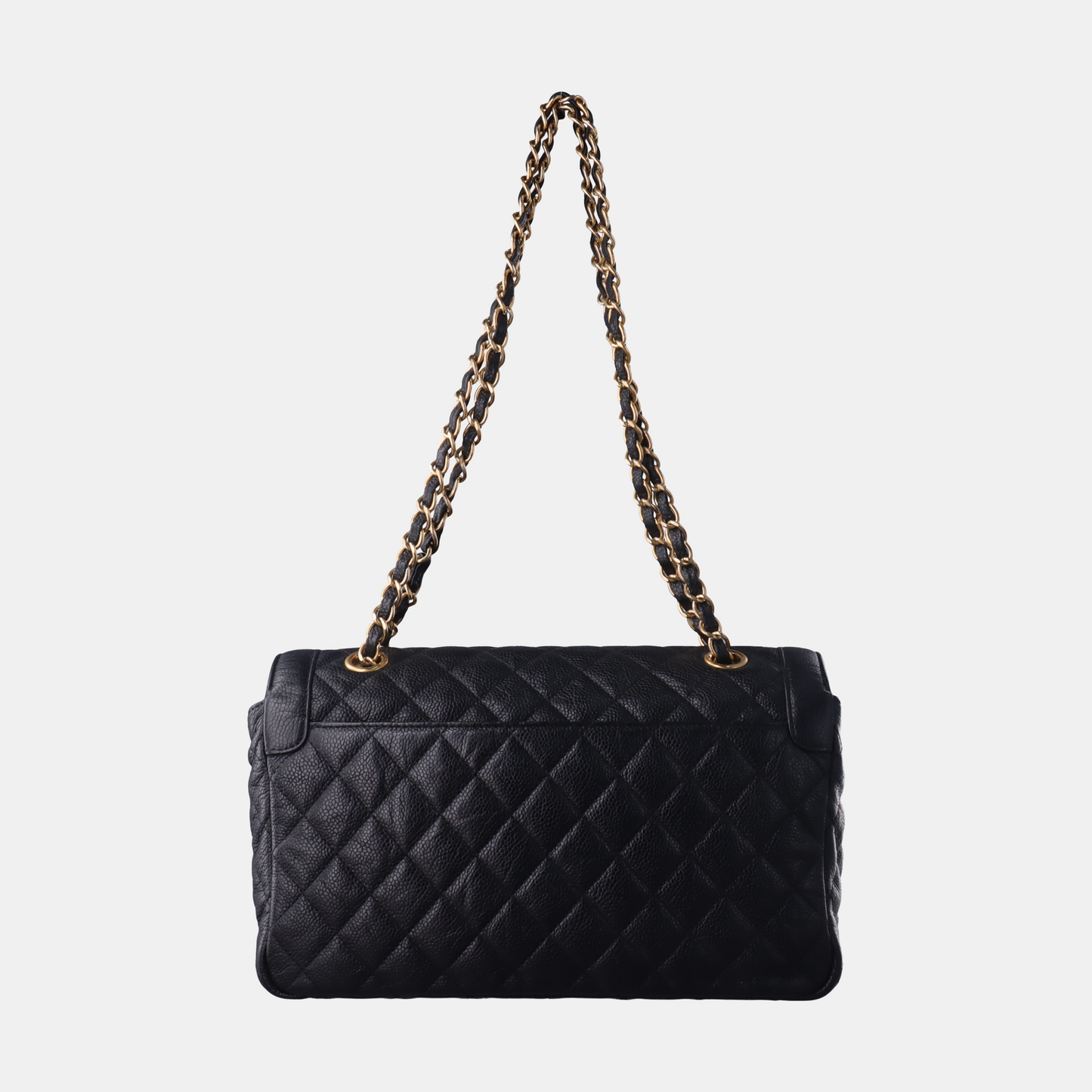 Chanel Classic Flap Vintage Black Caviar Leather with Gold Hardware