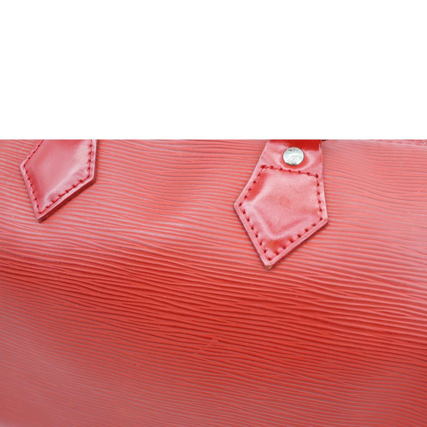 LOUIS VUITTON Speedy 25 Epi Leather Satchel Bag Red