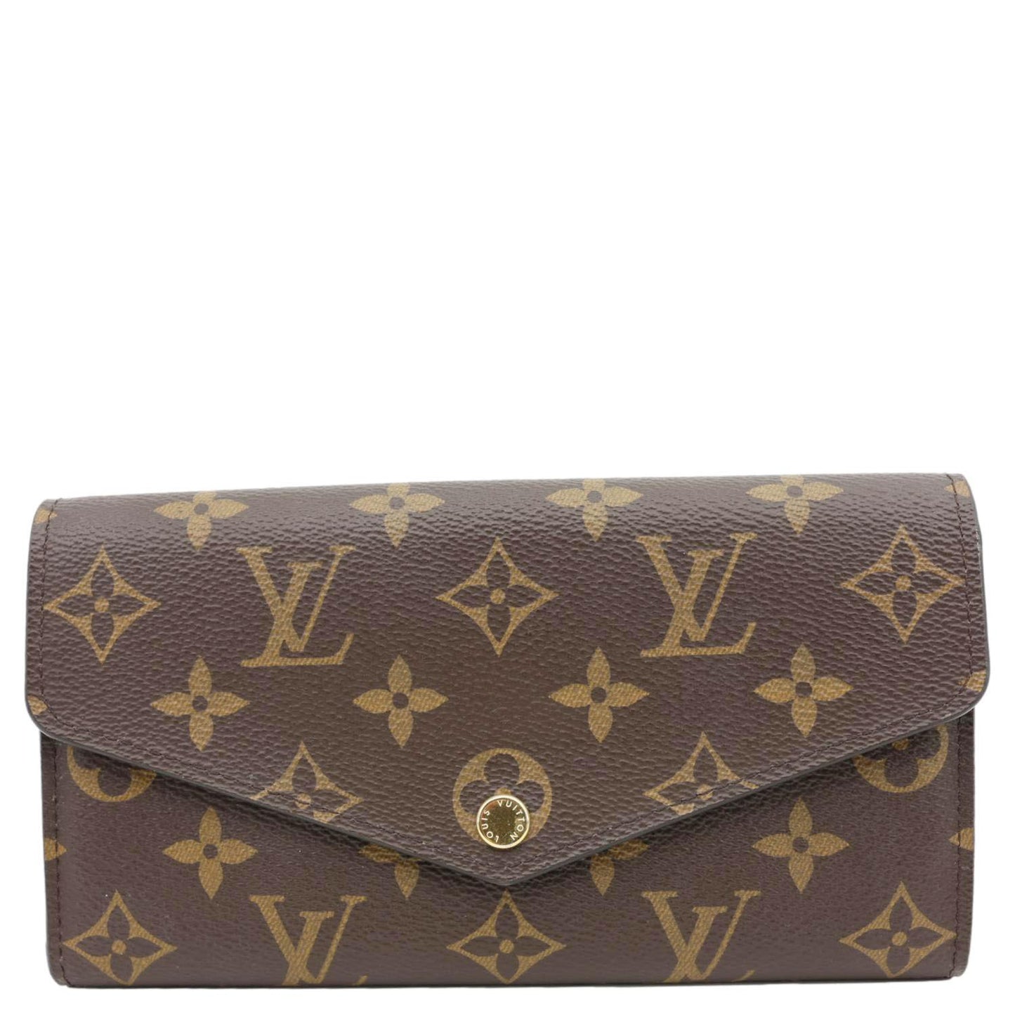 LOUIS VUITTON Sarah Monogram Canvas Wallet Red