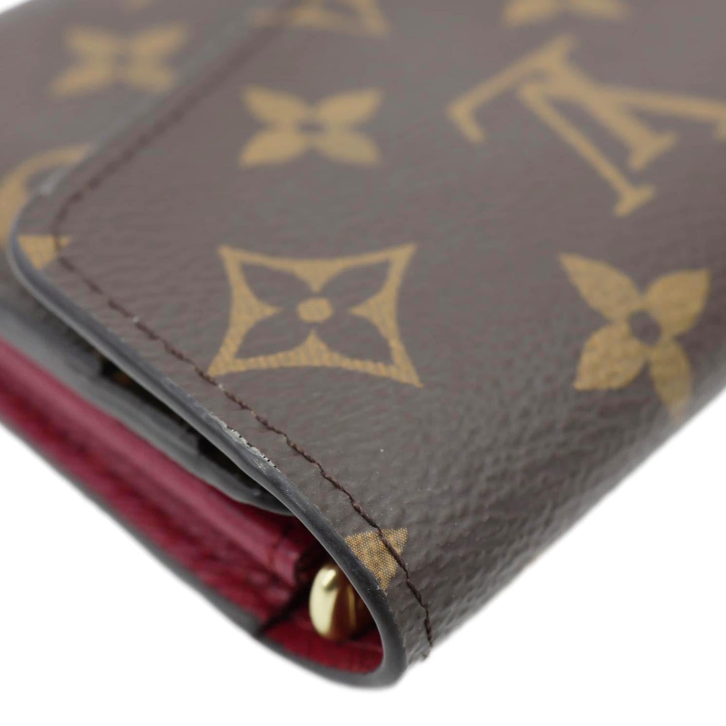 LOUIS VUITTON Sarah Monogram Canvas Wallet Red