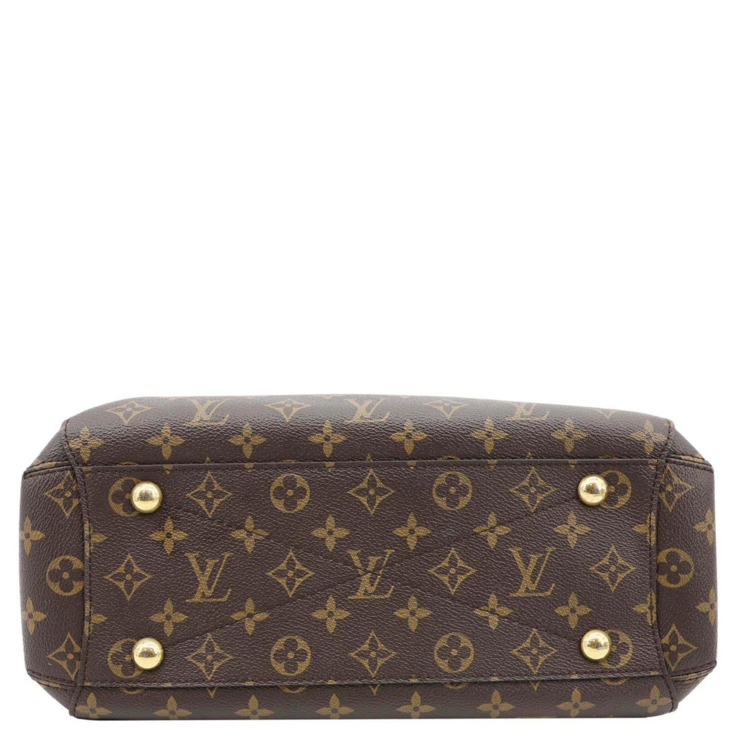 LOUIS VUITTON Montaigne MM Monogram Canvas Shoulder Bag Brown