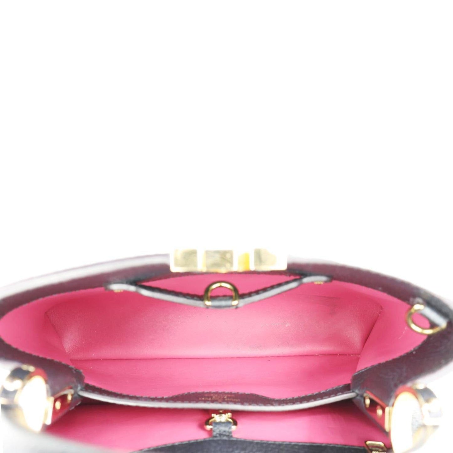 LOUIS VUITTON Capucines BB Taurillon Leather Satchel Bag Black