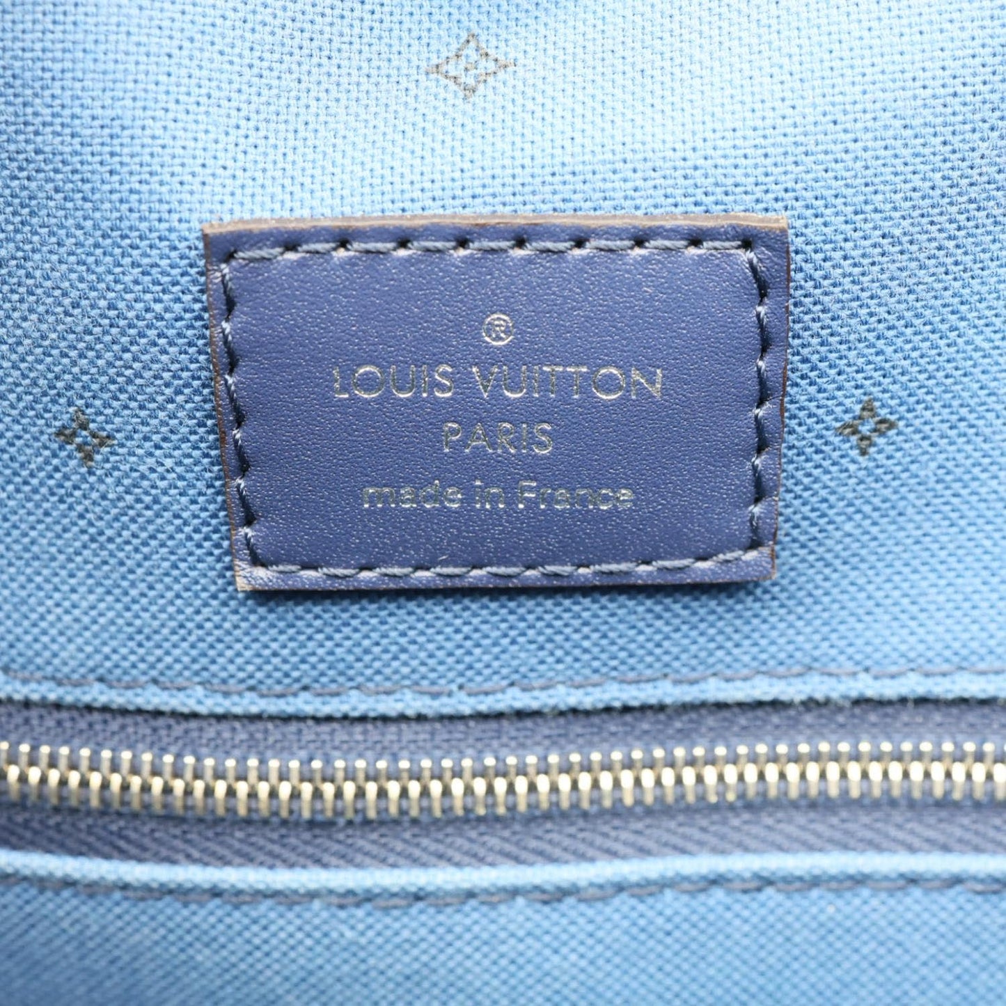 LOUIS VUITTON Onthego GM Monogram Escale Canvas Shoulder Bag Blue